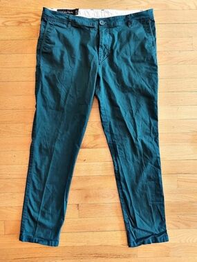 Armani Exchange 5-pocket pants Teal Cotton Blend Pants Waist 36